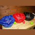 Red Gorilla Medium Tub Cover Breakfast and Dinner Set, Two Feed Tub Covers to Keep Dust and Insects Off Feed