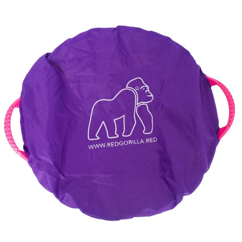 Red Gorilla Medium Tub Cover in Purple, Single Feed Tub Lid for Medium Stable Tubs and Buckets