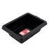 Red Gorilla Mini Gorilla Plas 7 L Trough in Black, Flat Back Wall or Fence Mount Feeder for Horses and Pets