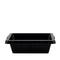 Red Gorilla Mini Gorilla Plas 7 L Trough in Black, Flat Back Wall or Fence Mount Feeder for Horses and Pets