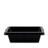 Red Gorilla Mini Gorilla Plas 7 L Trough in Black, Flat Back Wall or Fence Mount Feeder for Horses and Pets