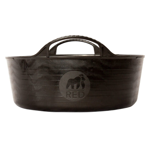 Red Gorilla Mini Shallow 5 L Tub, Low Profile Feeding Tub for Supplements, Pets, Poultry and Small Animals