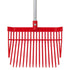 Red Gorilla PC Bedding Fork with D Handle in Red, Polycarbonate Tine Mucking Out Fork for Shavings Bedding