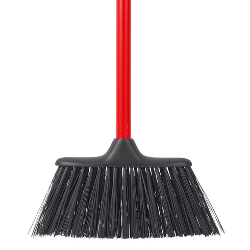 Red Gorilla Poly Yard Broom, Synthetic Bristle Outdoor Broom with 120 cm Handle for Yards, Stables and Driveways