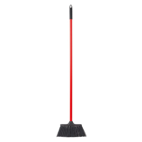Red Gorilla Poly Yard Broom, Synthetic Bristle Outdoor Broom with 120 cm Handle for Yards, Stables and Driveways