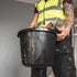 Red Gorilla Premium 15 L Bucket in Black, Reinforced Rim Heavy Duty Bucket for Stables, Gardens and Car Washing
