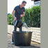 Red Gorilla Premium 15 L Bucket in Black, Reinforced Rim Heavy Duty Bucket for Stables, Gardens and Car Washing