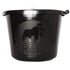 Red Gorilla Premium 15 L Bucket in Black, Reinforced Rim Heavy Duty Bucket for Stables, Gardens and Car Washing