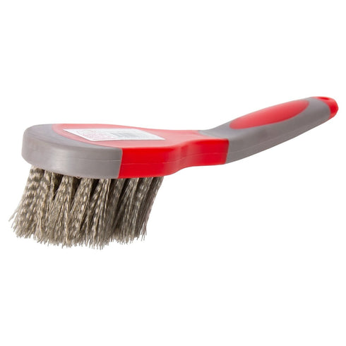 Red Gorilla Stable Bucket Brush, Stiff Bristle Scrubbing Brush for Feed Buckets, Water Troughs and Tubs