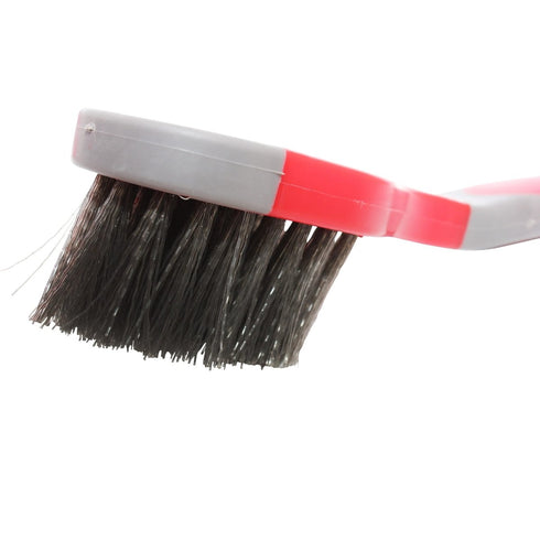 Red Gorilla Stable Bucket Brush, Stiff Bristle Scrubbing Brush for Feed Buckets, Water Troughs and Tubs