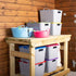 Red Gorilla Stack N Store Storage Tub, Stackable Polypropylene Box for Camping Kit, Tack, Feed and Garage Storage
