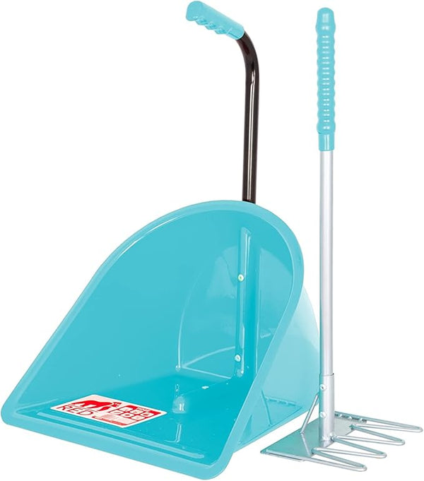 Red Gorilla Teenie Tidee Traditional Rake, a lightweight and functional rake with a small head for gardening and cleanup.