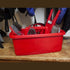 Red Gorilla Tidee Tray, Flat Polypropylene Tote Tray for Feed, Grooming Kit, Garden Tools and Car Boot Storage