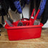Red Gorilla Tidee Tray, Flat Polypropylene Tote Tray for Feed, Grooming Kit, Garden Tools and Car Boot Storage