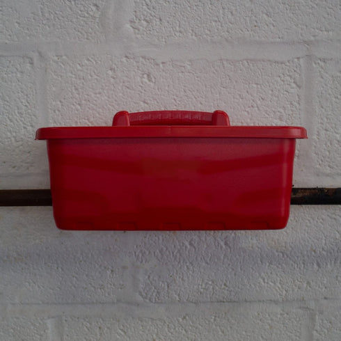 Red Gorilla Tidee Tray, Flat Polypropylene Tote Tray for Feed, Grooming Kit, Garden Tools and Car Boot Storage