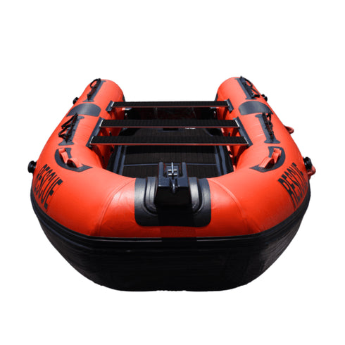 Rescue Dinghy Boat 2026, Heavy Duty Inflatable Dinghy with 3 Air Chambers, Oars, Aluminium Seat and Pump