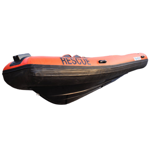 Rescue Dinghy Boat 2026, Heavy Duty Inflatable Dinghy with 3 Air Chambers, Oars, Aluminium Seat and Pump