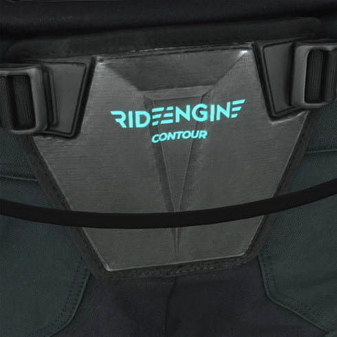 Ride Engine Contour Seat V1 Harness Black, Low-Hip Kite Seat Harness with Curv Sacrum Plate and Padded Leg Loops