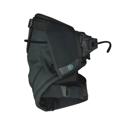 Ride Engine Contour Seat V1 Harness Black, Low-Hip Kite Seat Harness with Curv Sacrum Plate and Padded Leg Loops