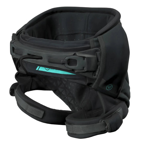 Ride Engine Contour Seat V1 Harness Black, Low-Hip Kite Seat Harness with Curv Sacrum Plate and Padded Leg Loops