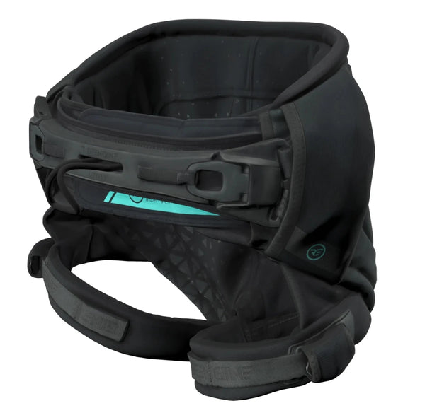 Ride Engine Contour Seat V1 Harness Black, Low-Hip Kite Seat Harness with Curv Sacrum Plate and Padded Leg Loops