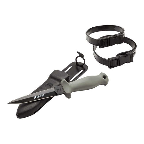 Riffe Teflon Standard Spearfishers Knife Black