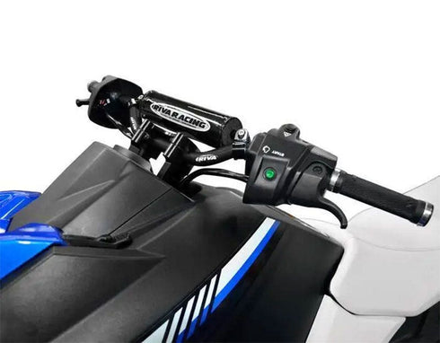 RIVA PRO-BAR Runabout Handlebars in Black, 7/8 Inch T6 Aluminium Jet Ski Handlebar with Crossbar and Pad