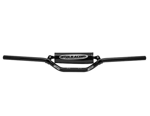 RIVA PRO-BAR Runabout Handlebars in Black, 7/8 Inch T6 Aluminium Jet Ski Handlebar with Crossbar and Pad