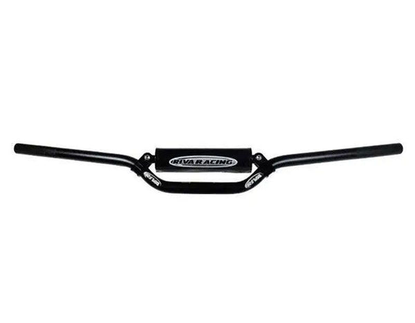 RIVA PRO-BAR Runabout Handlebars in Black, 7/8 Inch T6 Aluminium Jet Ski Handlebar with Crossbar and Pad