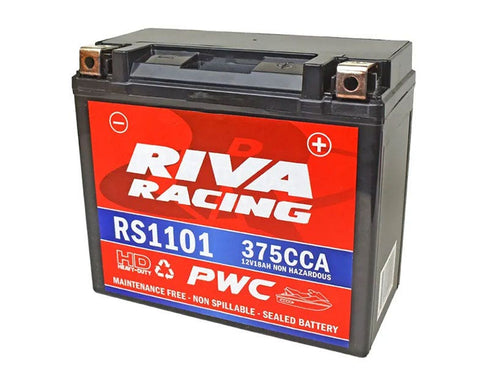 RIVA Sealed High Performance PWC Battery for 2021 and Newer Yamaha, Sea-Doo 4-TEC and Spark, 375 CCA Sealed
