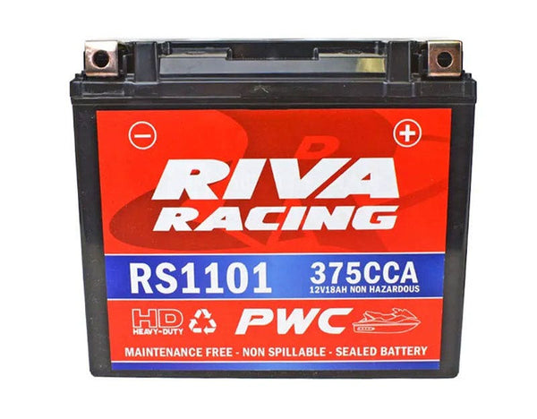 RIVA Sealed High Performance PWC Battery for 2021 and Newer Yamaha, Sea-Doo 4-TEC and Spark, 375 CCA Sealed