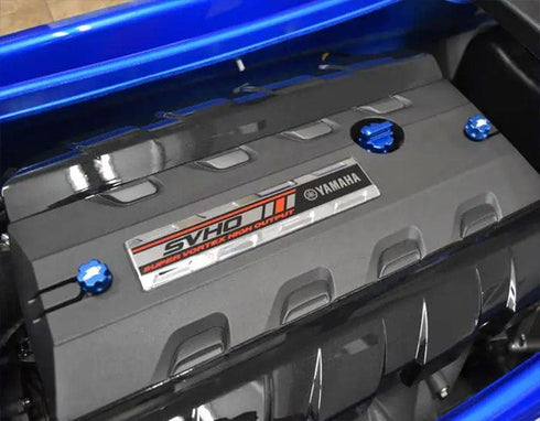 RIVA Yamaha 1.8L Billet Engine Oil Filler Cap in Blue, Anodised Aluminium Cap for HO, SHO and SVHO Engines
