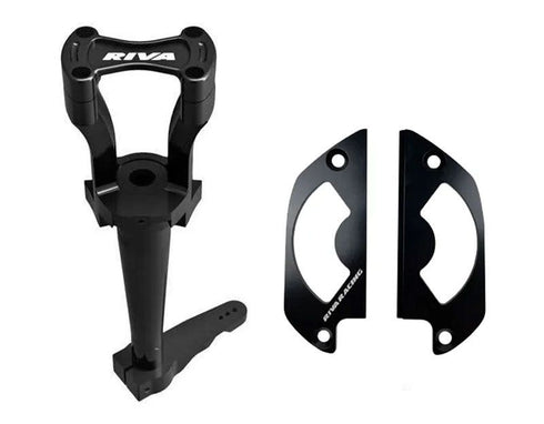 RIVA Yamaha GP Pro-Series Steering System for 2021 and Newer GP Models, Black Billet Aluminium Race Steering