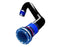RIVA Yamaha Rear Exhaust Kit for GP1800, VX HO and VXR VXS, Blue Anodised Billet Through-Hull Outlet
