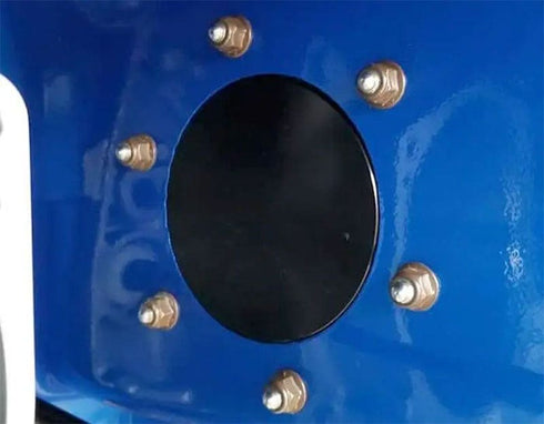 RIVA Yamaha Rear Exhaust Kit for GP1800, VX HO and VXR VXS, Blue Anodised Billet Through-Hull Outlet