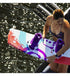 Ronix August Stage 1 Kids Wakeboard Boots Purple White, Girls Boot with AutoLock Lacing and MainFrame