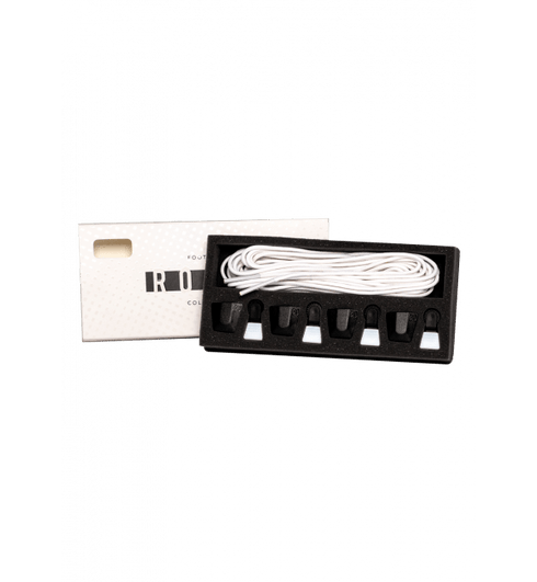 Ronix Boot Lace Auto Lock Kit White, Set of 4 Replacement Laces and AutoLocks for Ronix Wakeboard Boots