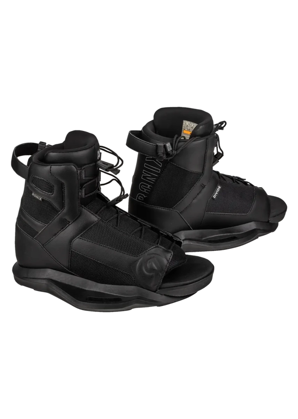 Ronix Divide Stage 1 wakeboard boots in black