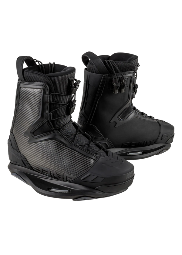 Ronix One Intuition Wakeboard Boots (2024 model) featuring Carbitex technology, high-performance bindings.