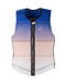 Ronix Coral Women's CE Approved Impact Vest White Blue Fade, Lightweight Flex Foam Wake Vest for Mobility