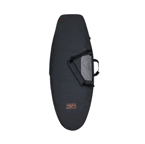 Ronix Dempsey Extra Padded Surf Case Charcoal Orange Up to 5'2, Wakesurf Board Bag with 3D Fin Opening