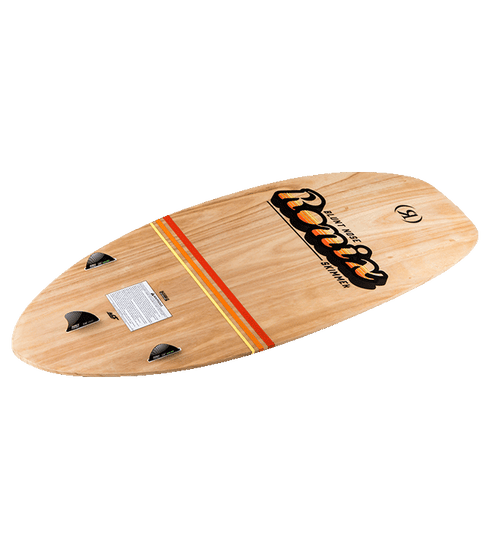 Ronix Element Core Blunt Nose Skimmer Wakesurf Board Paulownia Sunset 4'6, Fin-S Floating Fin Wakesurfer