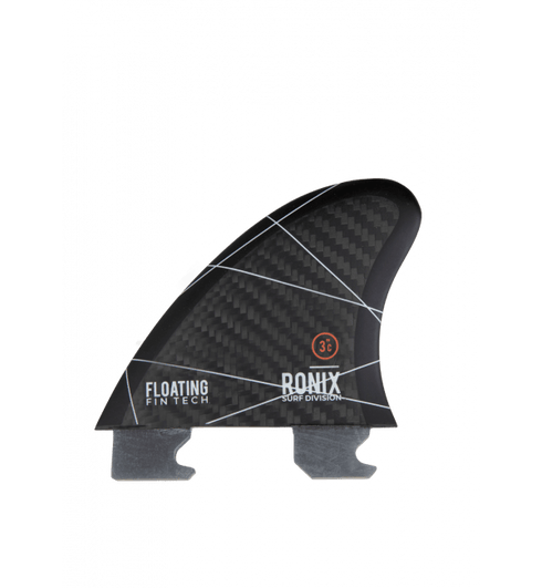 Ronix Fin-S 2.0 Floating Wakesurf Fin Set Blueprint 3 Pack, Tool-Less Fiberglass Epoxy Surf Fins That Float