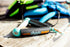 Ronix Kids Surf Rope with 8 Inch Lycra Grip Handle Aqua, 25 ft 4 Section Wakesurf Rope with Rope Caddy