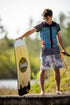Ronix Rove Karver Wakeskate Maple White Black 44 Inch, Tri Fin Soul Turn Skate with 1.7 Inch Hook Fins
