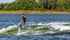 Ronix Sonic Kids Skimmer Wakesurf Board Blue Red Fish Eye 3'11, Durable 3 Fin Grom Surfer up to 80 lb