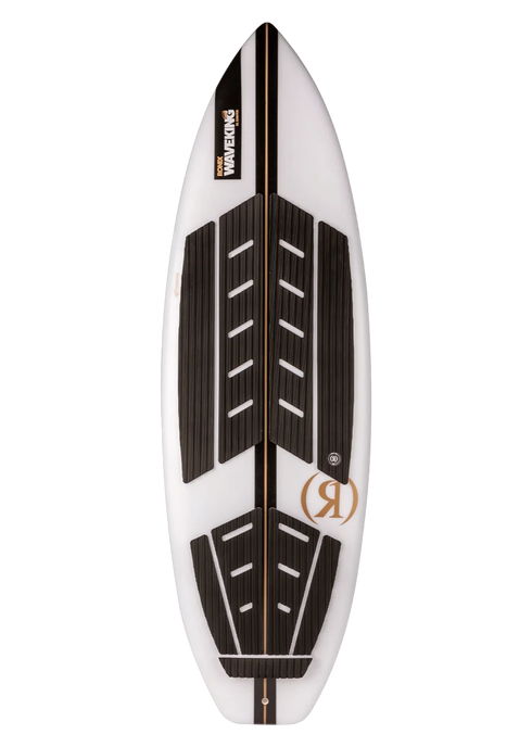 RONIX WAKESURF 2025 - Flyweight - Wave King Surfer - White / Black / Gold