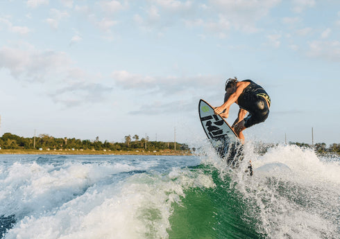 RONIX WAKESURF 2026 - Carbon Air Core 4 Skimmer - Black / White / GP Yellow