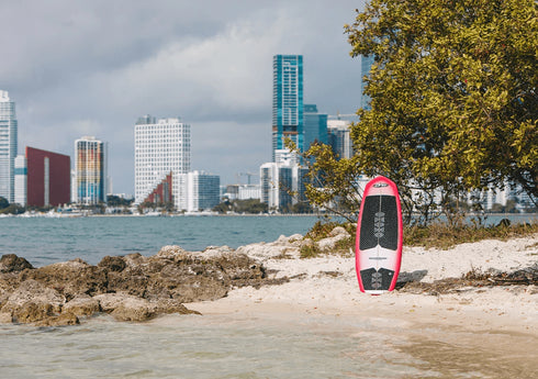 RONIX WAKESURF 2026 - DNA - Flyweight Pro - Arctic / Racing Red / Carbon