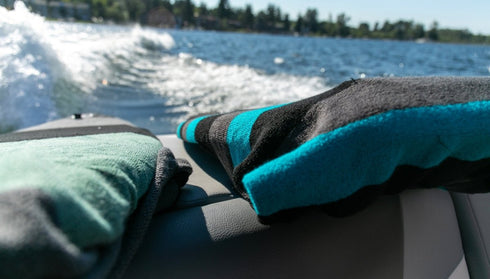 Ronix Wide Nose Surf Sock Aqua Blue Black Grey Up to 6 ft, Protective Board Sock for Wakesurf and Wakefoil